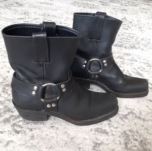 Vintage Frye 8R harness motorcycle boots